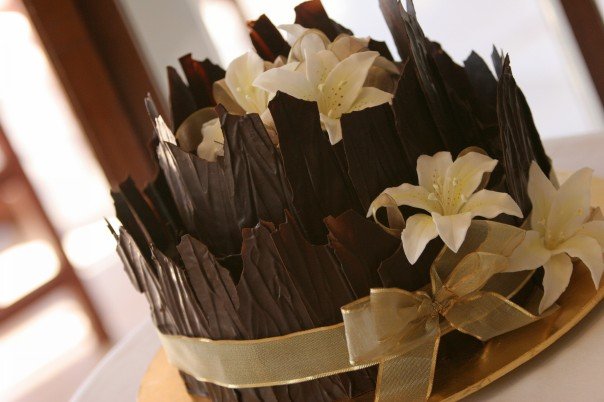 Chocolate and lillies
